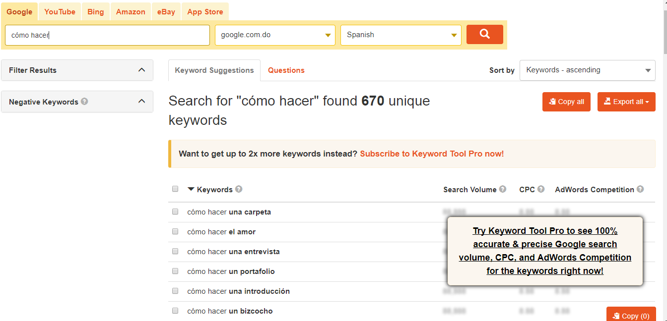 uso de keyword tool en tu estrategia de posicionamiento