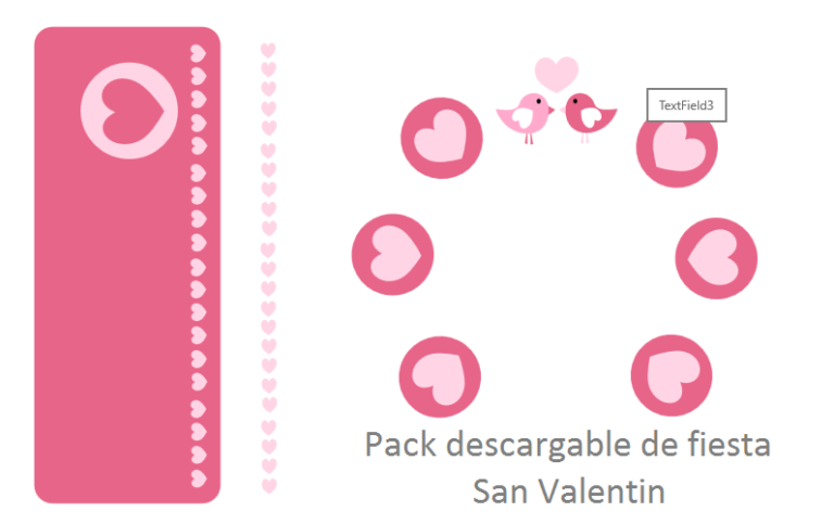 Pack descargable para fiesta San Valentin