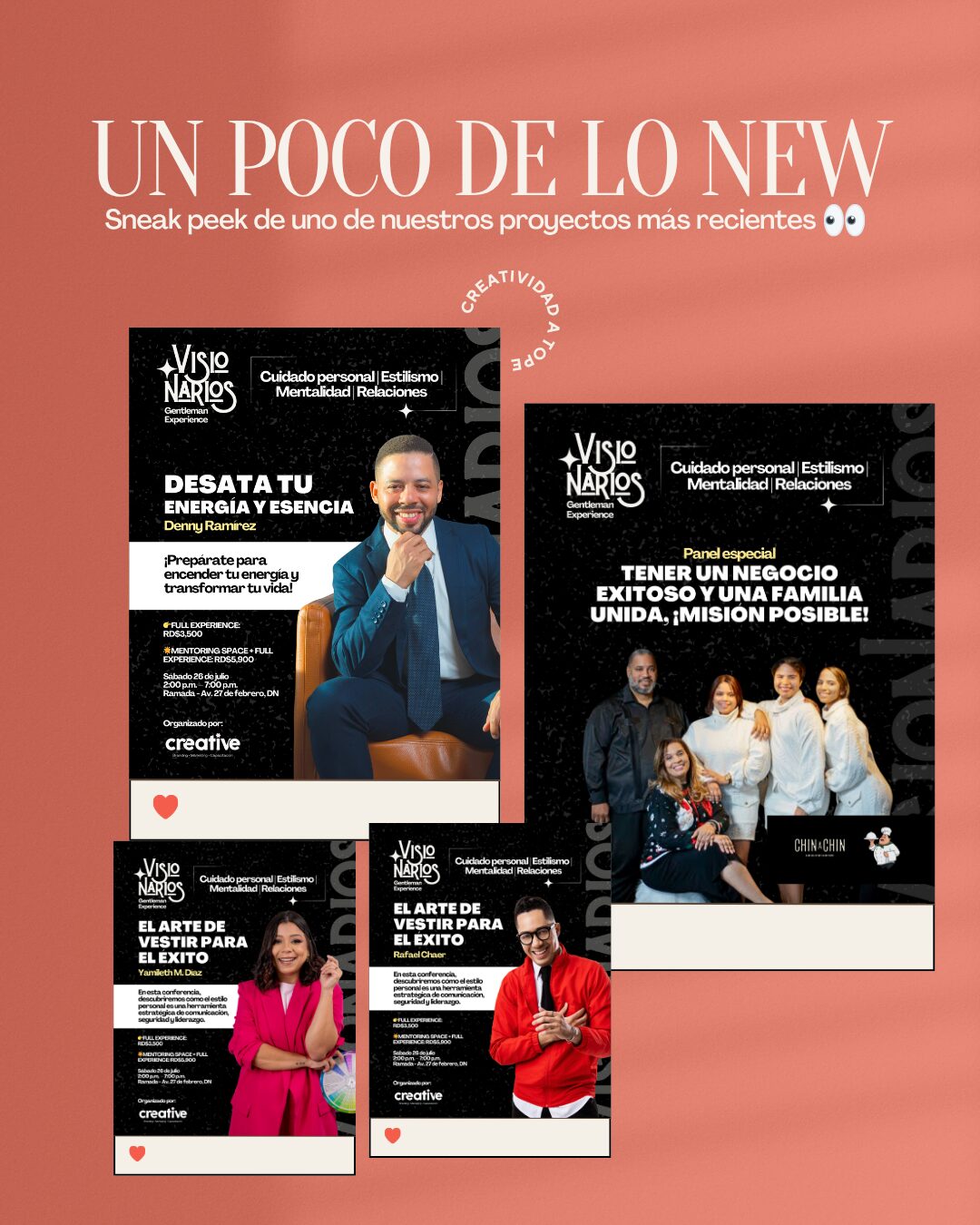 branding corporativo Creative PCC Group | diseño visual Visionarios Gentleman Experience